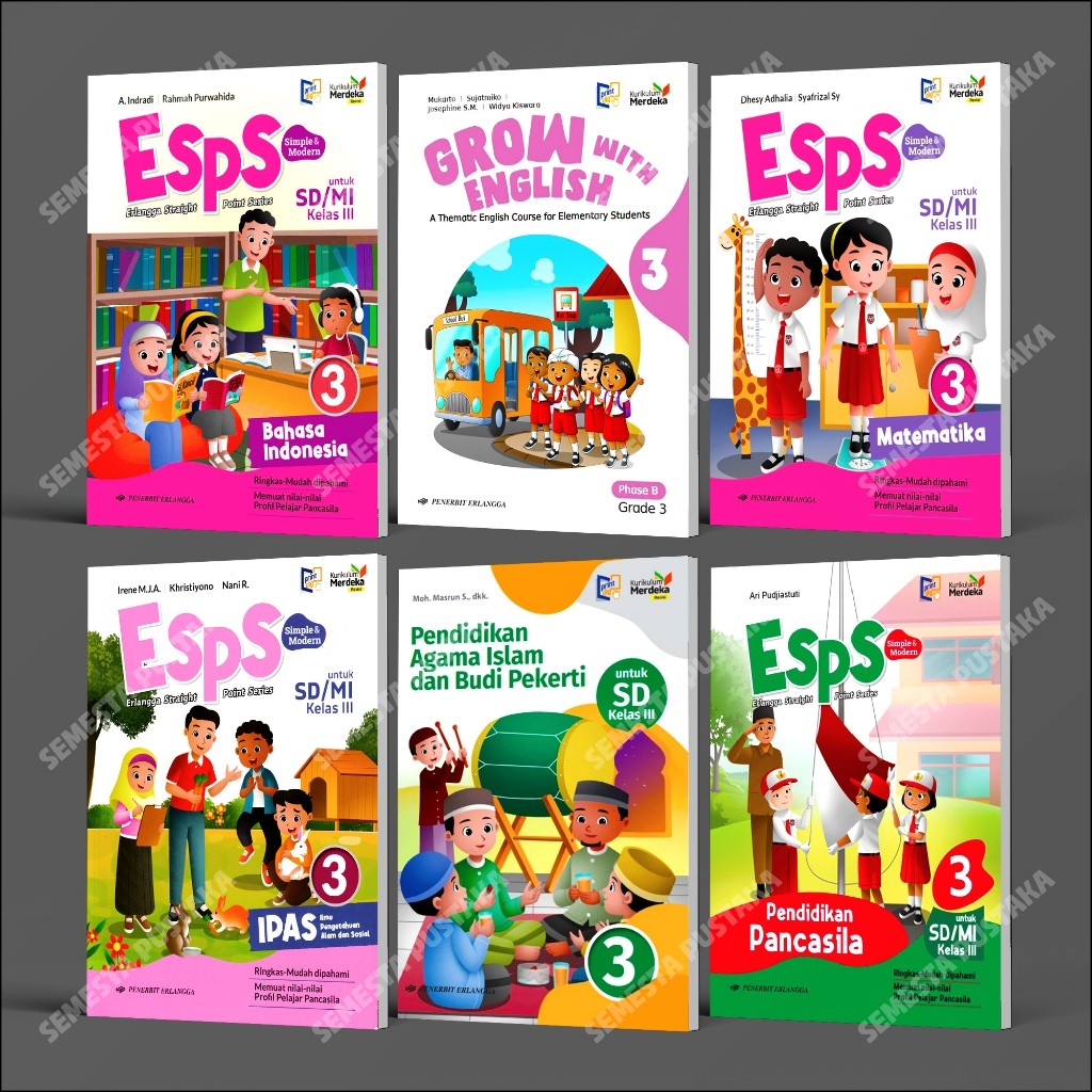 Buku Kelas 3 SD ESPS Erlangga Kurikulum Merdeka