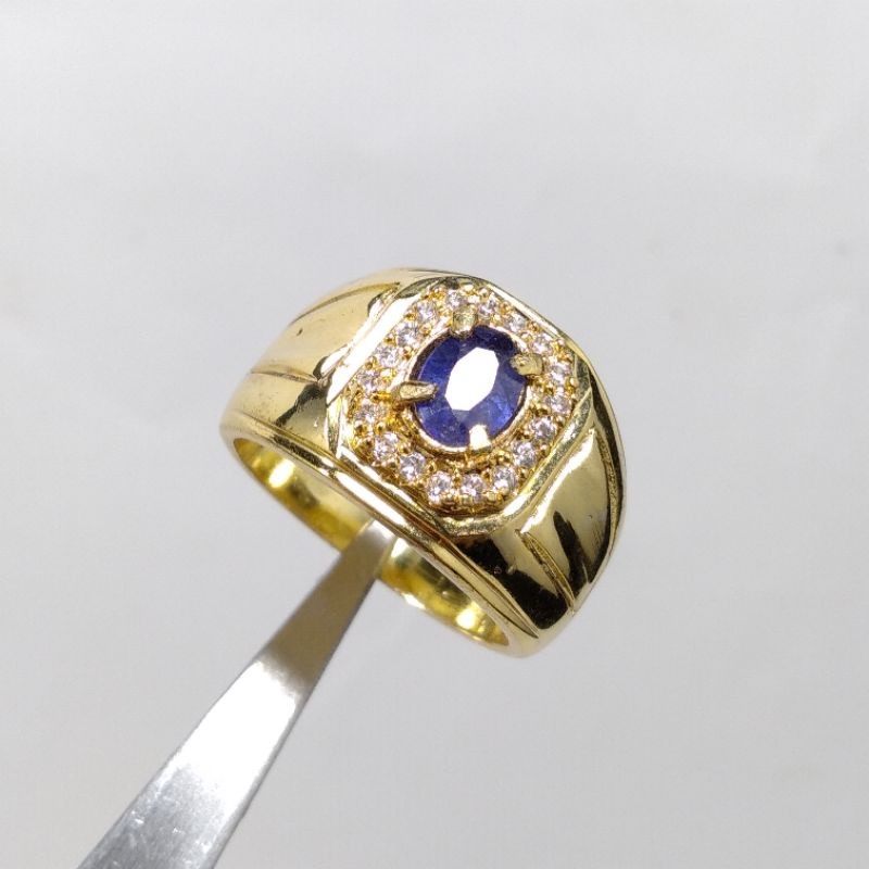 Batu Blue Safir Srilanka/Ceylon Asli Natural Siap Pakai