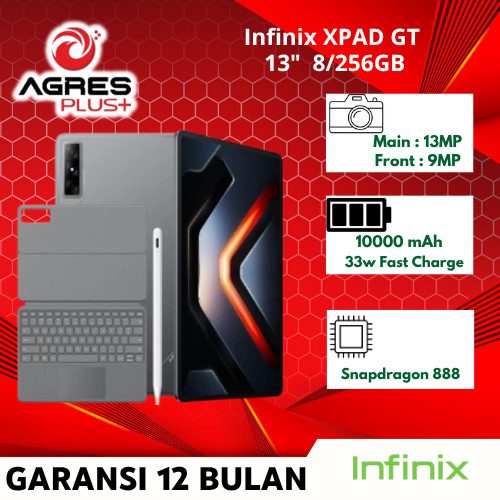Infinix XPAD GT 8/256GB - Qualcomm Snapdragon 888 - 13" 144Hz - Garansi Resmi Infinix