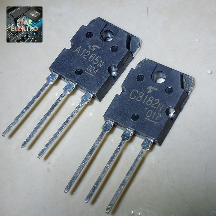 A1265N C3182N Sepasang Transistor A1265 C3182 Toshiba Amplifier TERBAIK...