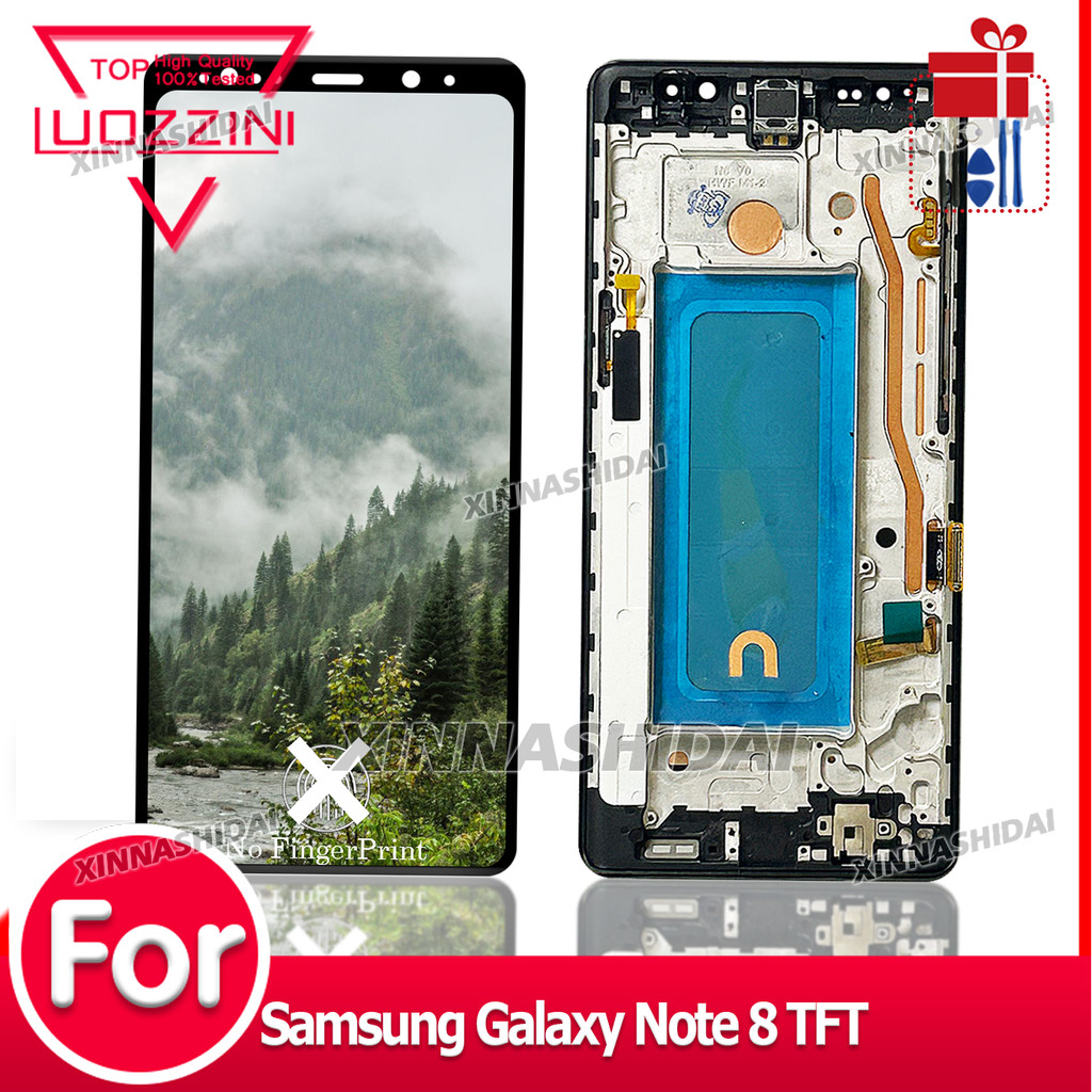 TFT For Samsung Galaxy Note 8 LCD splay Tou Screen gitizer Assembly Replacement Parts with Frame for
