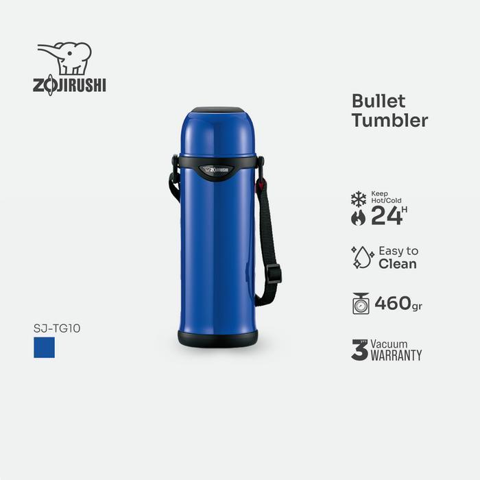 Termos ZOJIRUSHI 1 Liter SJ-TG10 Tahan Panas/Dingin 24 Jam - BIRU  Original