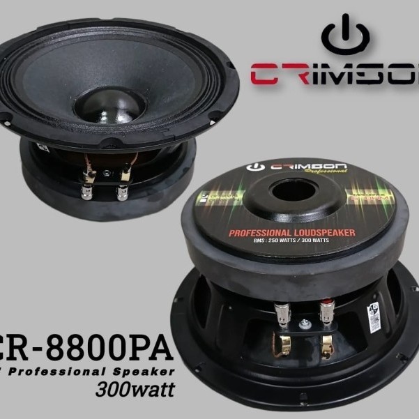SPEAKER KOMPONEN CRIMSON CR-8800PA 8 INCH 300 WATT