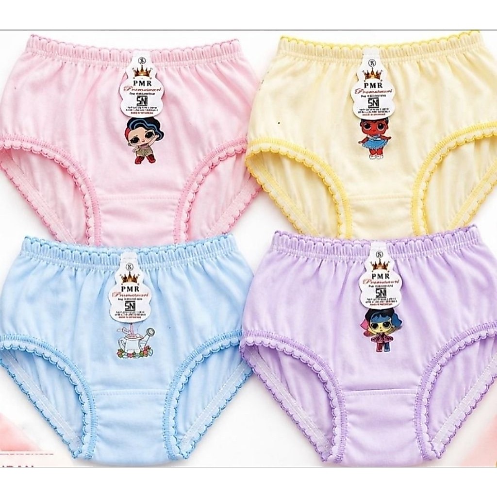 Celana Dalam Anak Perempuan PMR Prameswari SNI S M L XL Usia 1-10 Tahun Katun Lembut