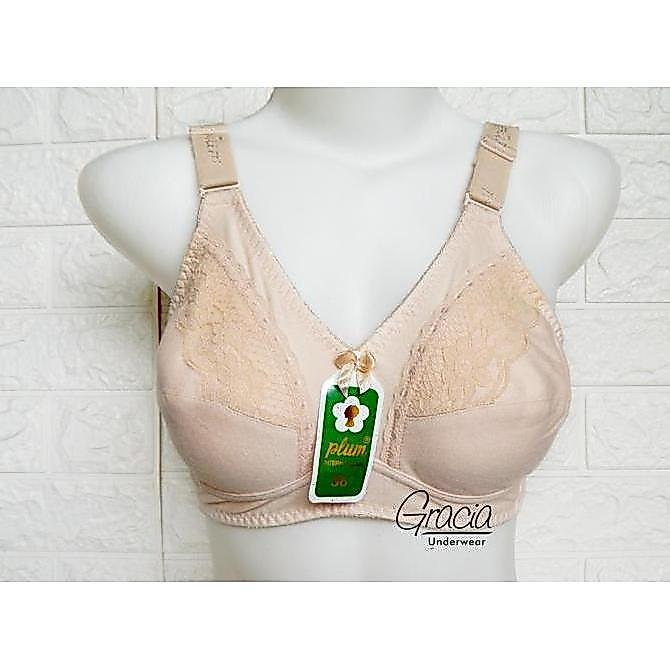 Bra PLUM 059 size 32 - 44 Katun Wanita Tanpa Busa Tanpa Kawat