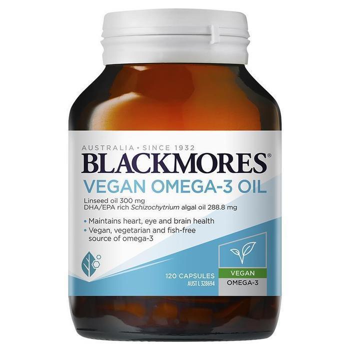 Blackmores Vegan Omega-3 Oil 120 Mini Capsules