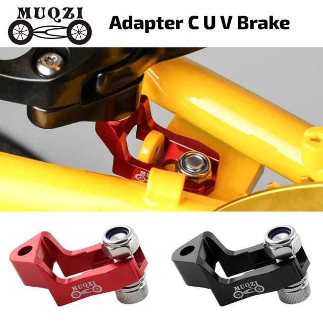 Foto Muqzi Adaptor Extension Adjuster Bracket Rem U C V Brake Caliper Sepeda Lipat Seli 16 20 inch 451 To 406 Adjustable Adapter
