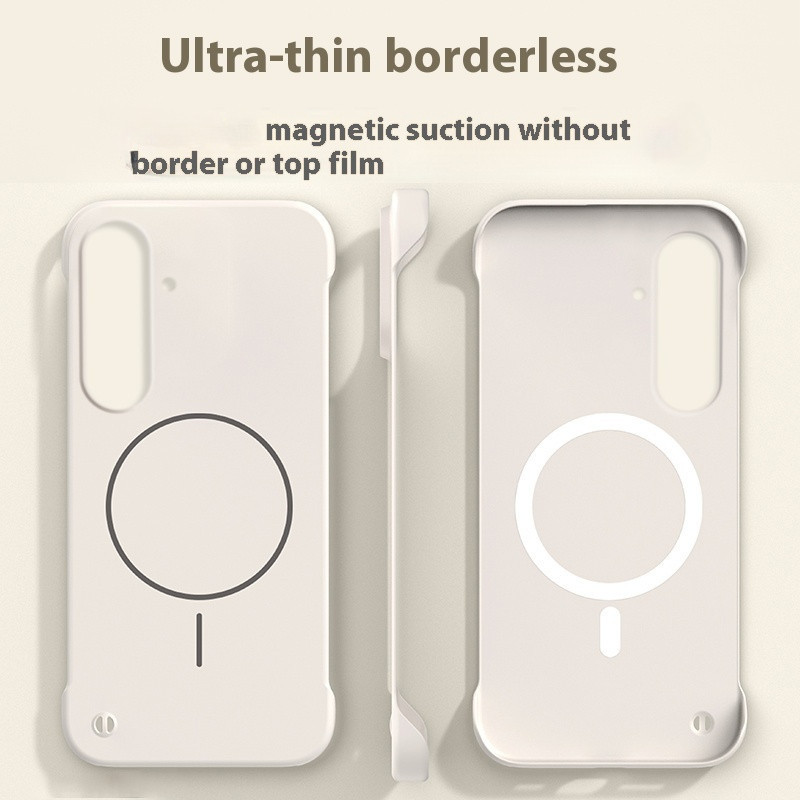 Ultra Tipis Tanpa Bingkai Warna Solid Magnetic Frosted Case Untuk Samsung S23FE S21 S20 Ultra Plus S