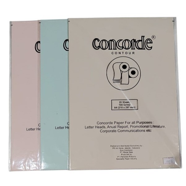 [PUJA ATK] Kertas Concorde Paper Contour A4 100 gr