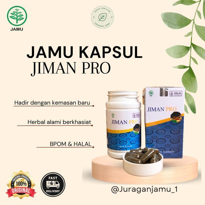 JIMAN PRO isi 60 kapsul - herbal kolesterol BPOM HALAL