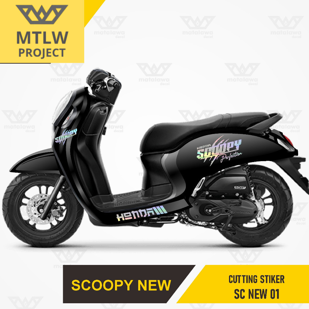 Sticker Cutting All Bodi Scoopy Stiker Timbul Full Set 2017 2018 2019 2020 2021 2022 2023