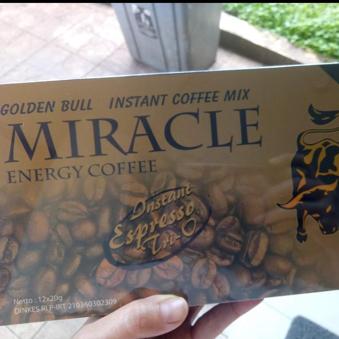 KOPI MIRACLE - MIRACLE COFFEE 12 sachet (1 box besar)