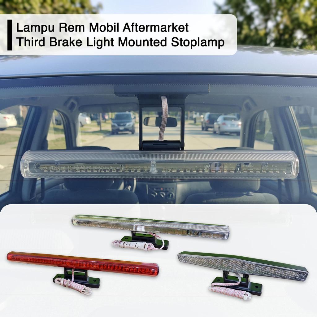 Lampu Rem Strobo Kedip 3rd Brake Stop Lamp Tempel Kaca Belakang Mobil