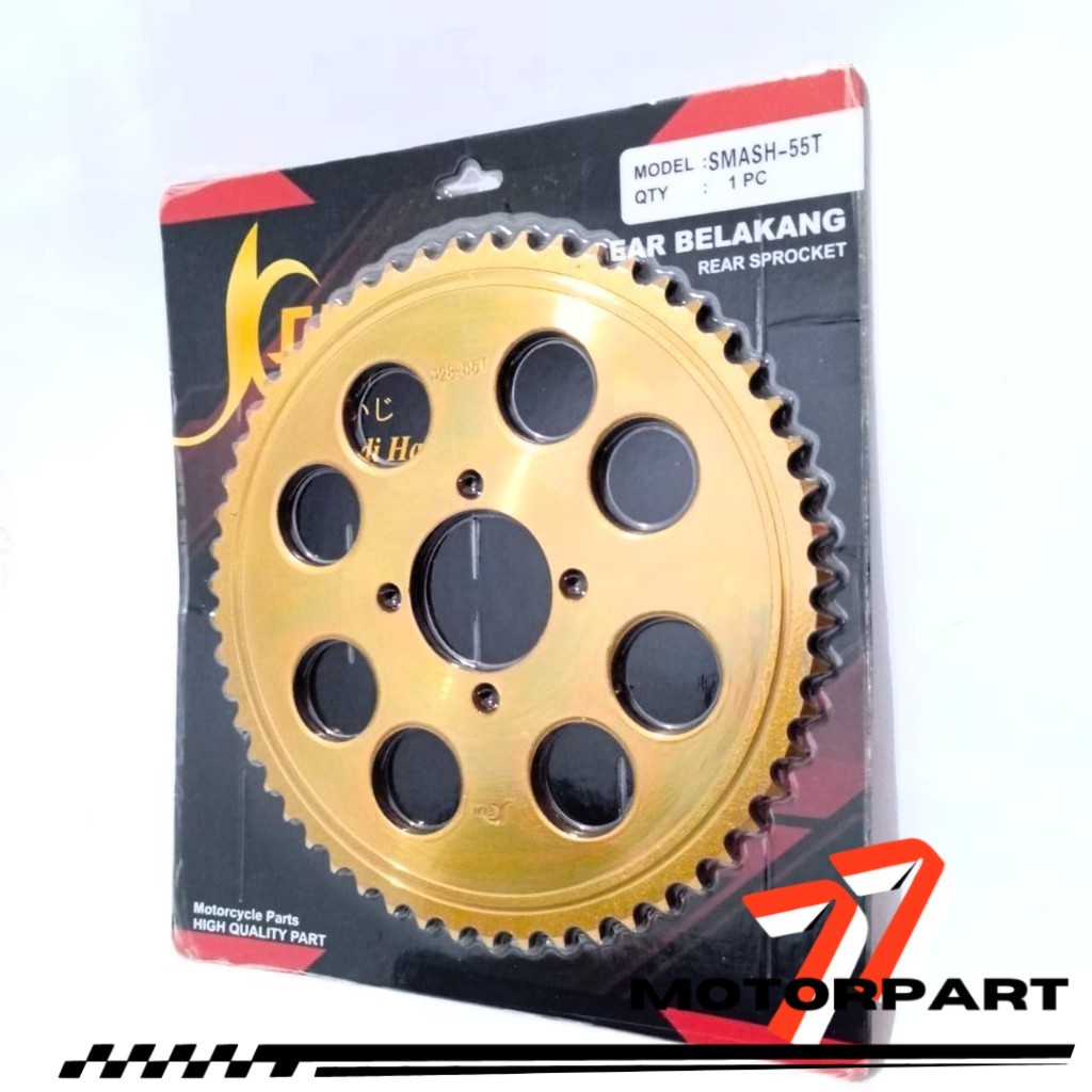 GEAR BELAKANG SMASH 55T KEIJI GOLD GIR BELAKANG GER