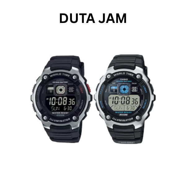 JAM TANGAN PRIA CASIO AE-2000W-1BV AE-2000W-1AV AE2000W RUBBER STRAP ORIGINAL