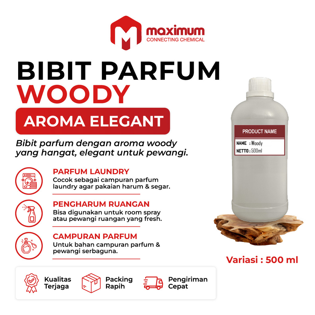 Bibit Parfum Woody 500ML / Parfum Woody Fragrance Oil 500 ML