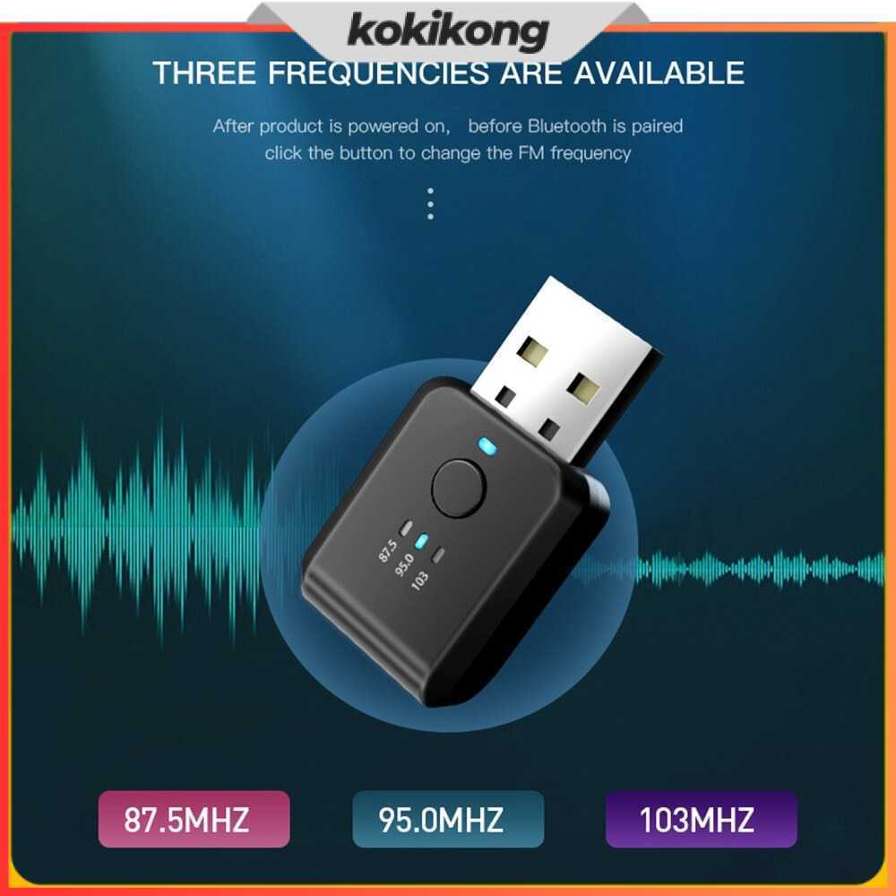 USB Dongle Car Bluetooth 5.1 FM Transmitter Adaptor - FM01