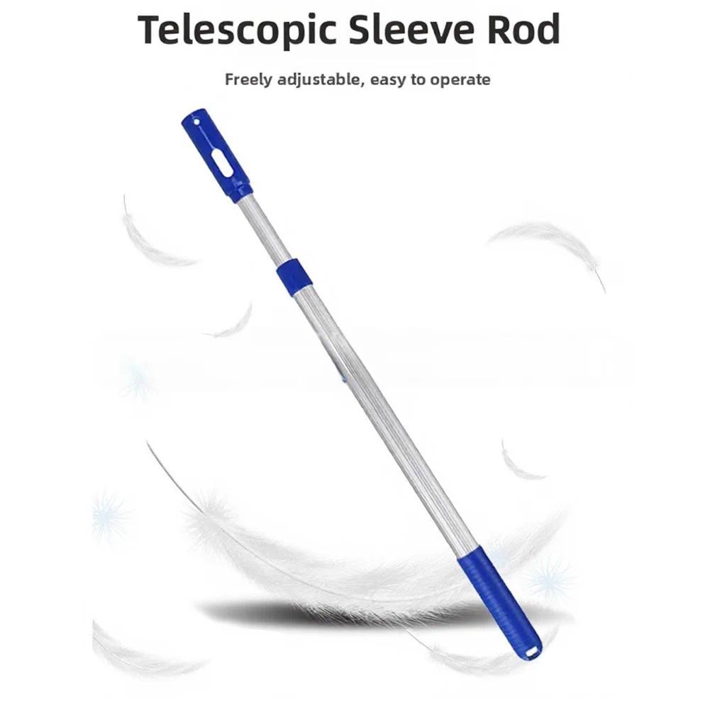 Swimming Pool Extender Telescopic Pool Pole Lightweight Aluminum Alloy Three-section Design Sturdy C