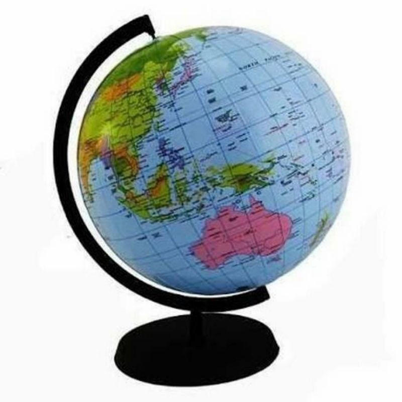 Balon Globe Bola Dunia Peta Bumi 35cm Latex