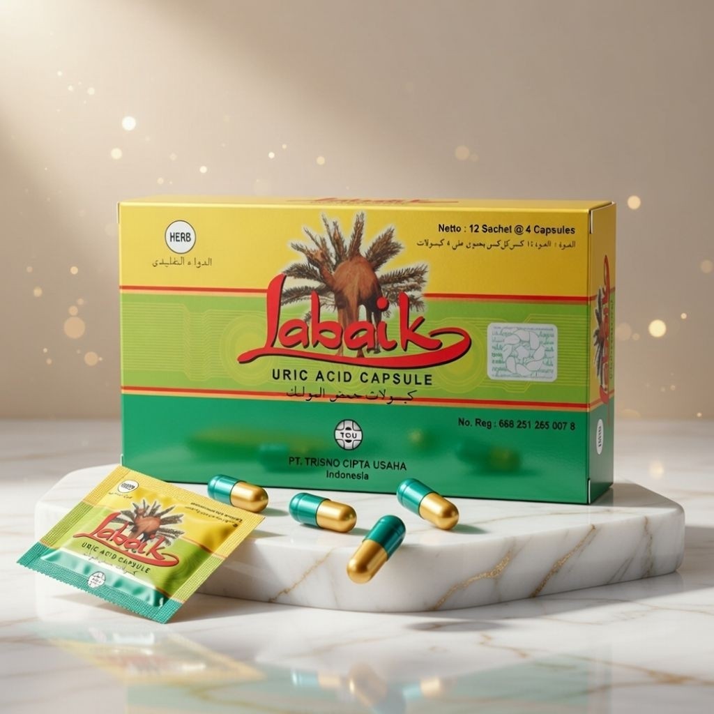 HOT SALE  Herbal Asam Urat Labaik Uric Acid Capsule