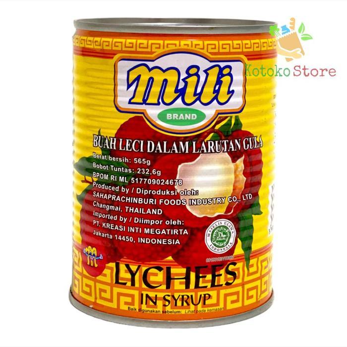 Mili Leci Kaleng / Mili Buah Leci Kaleng / Mili Leci 565gr