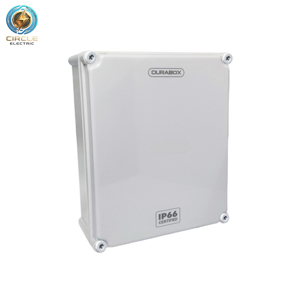 Box panel listrik DURABOX Junction Box 280x340x130mm ABS IP66 – Box Panel Listrik Tahan Air & Debu