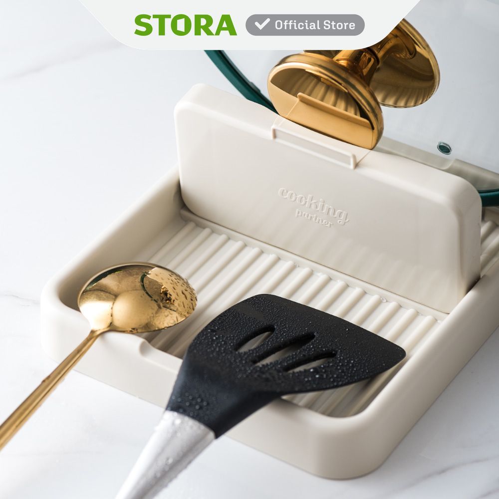 Stora Tempat Peralatan Masak Dengan Tutup Lipat Cooking Set Kitchenware Alat Dapur Cookware