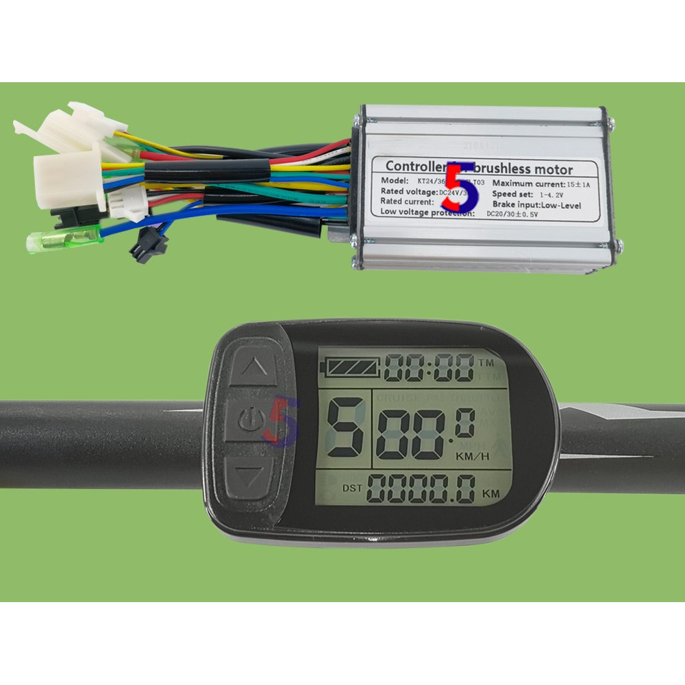 T06S 15A Controller For 8Fun Bafang 36V 250W Motor Controller KT Torque Simulation Sine Wave Control