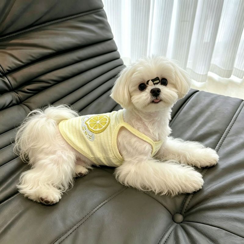 [Pet Lucu]Pakaian tipis untuk anak anjing, tali anjing, boneka beruang,  rompi anjing kecil