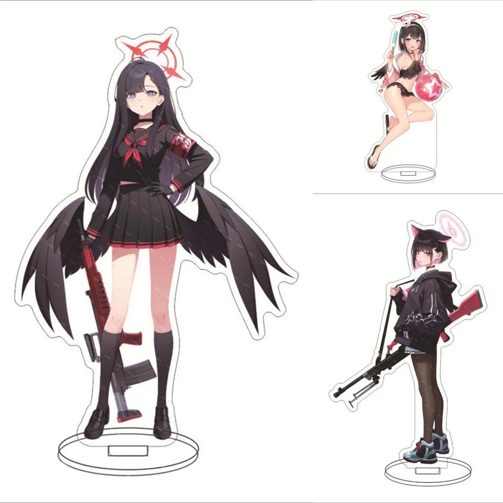 Blue Archive Hyakkiyakou School Hot Anime Acrylic Stand Characters Kasuga Tsubaki Waraku Chise Kuda 