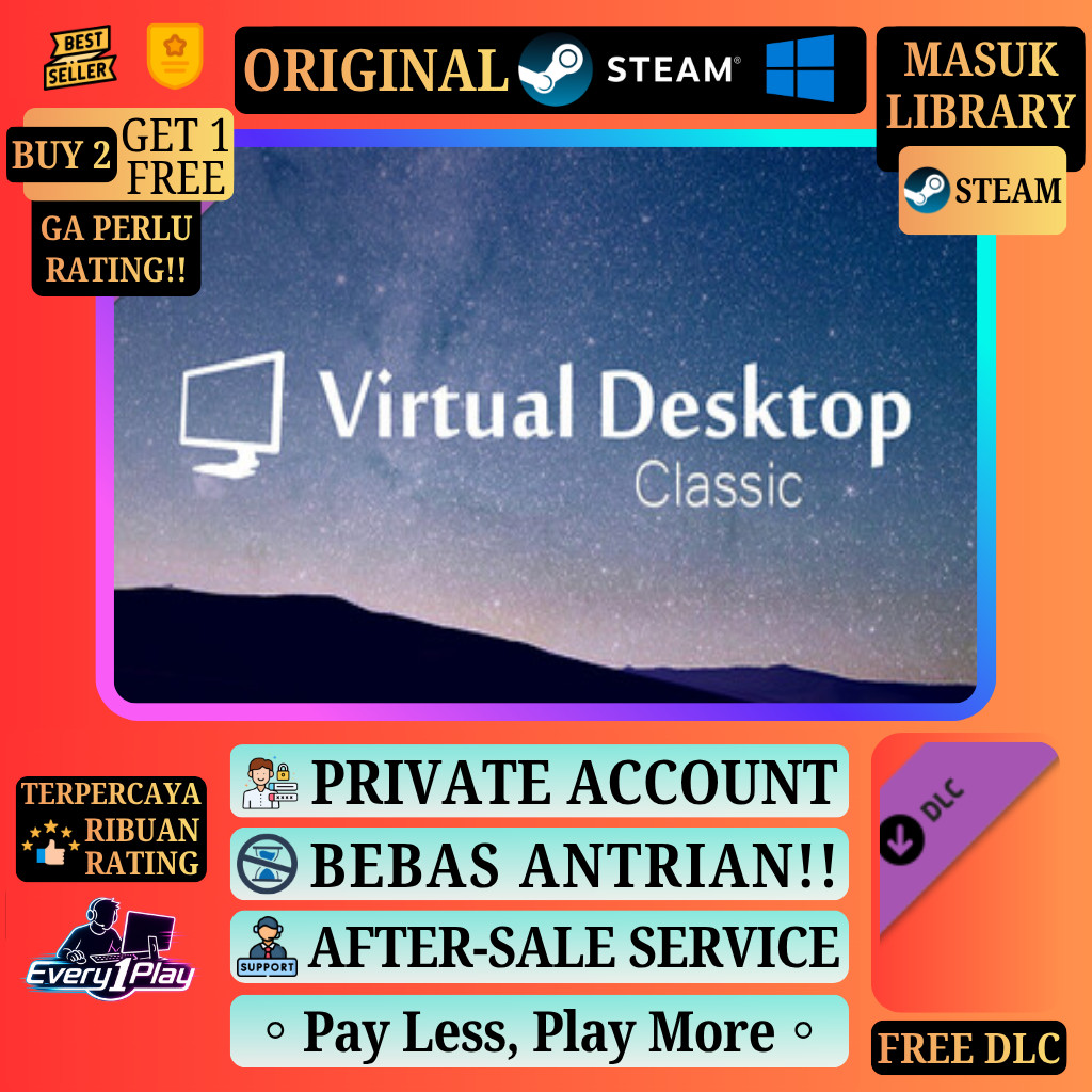 Virtual Desktop Classic VR Game Software Steam - Games PC Laptop Windows