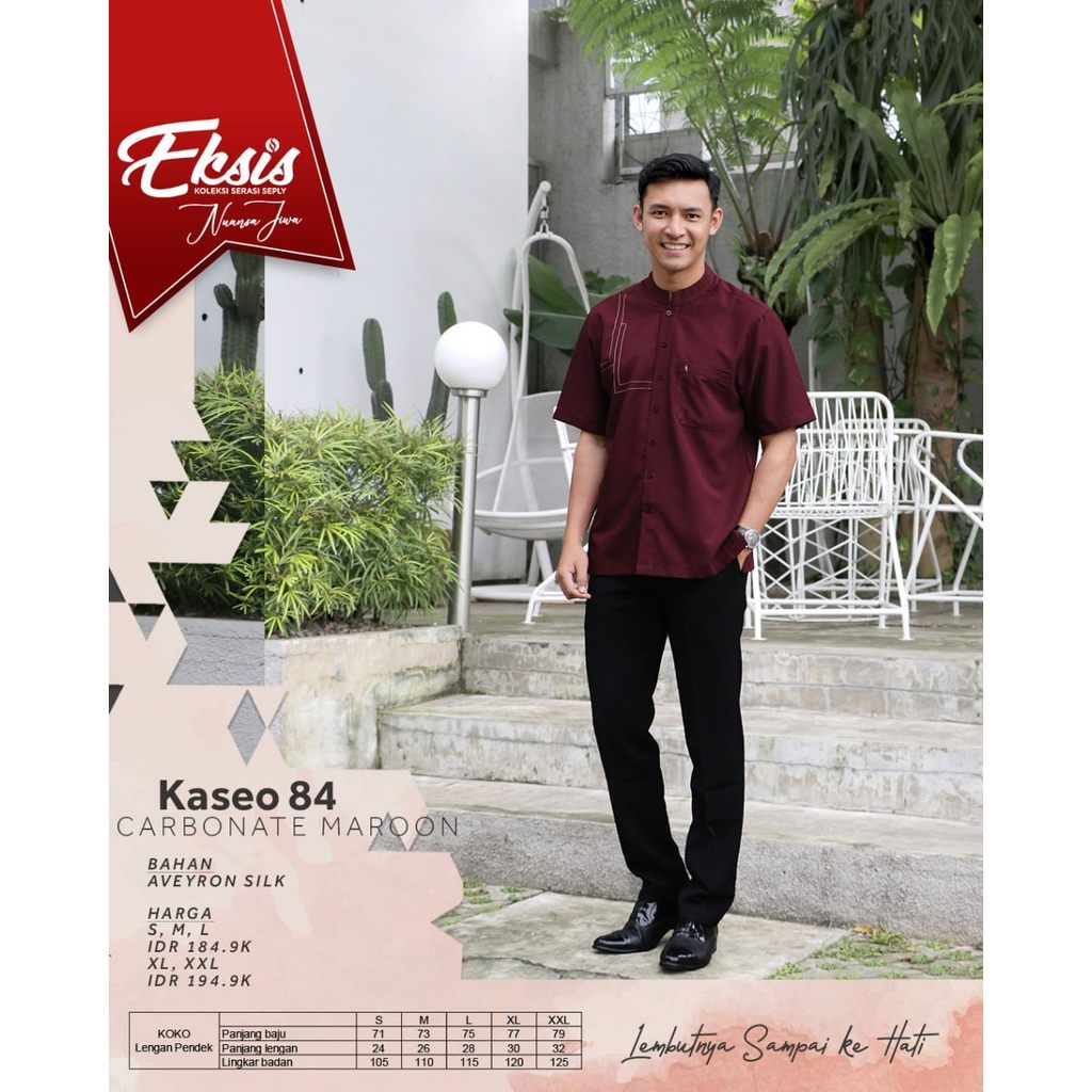 Seply Sarimbit Kondangan Setelan Keluarga Eksis 148 Carbonate Maroon