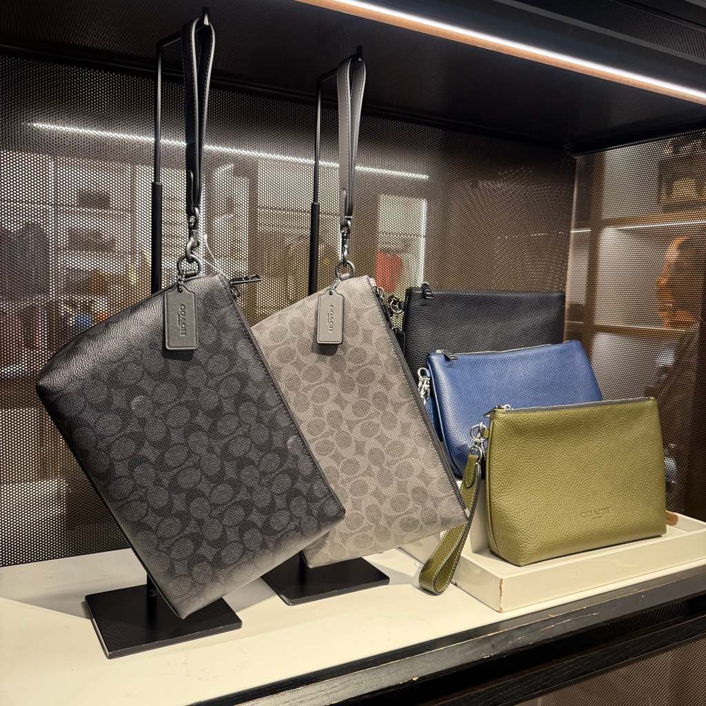 Coach Classic Pouch Untuk Pria Tas Clutch / Tote Besar - Tas Clutch Pria Gaya Bisnis