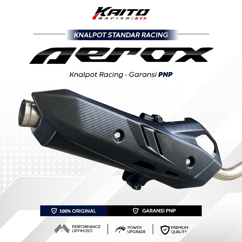 Knalpot Standar Racing AEROX New Old 155 Pnp Bass Adem Sarfull KA-BT-TP