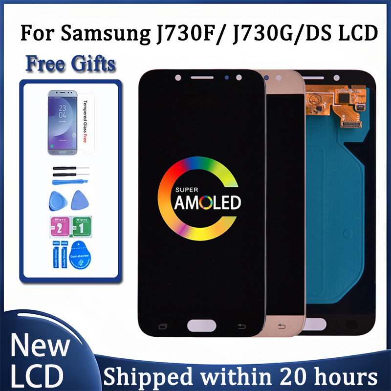 Super Amoled LCD For Samsung J7 Pro 2017 J730 J730F LCD splay and Tou Screen gitizer Assembly