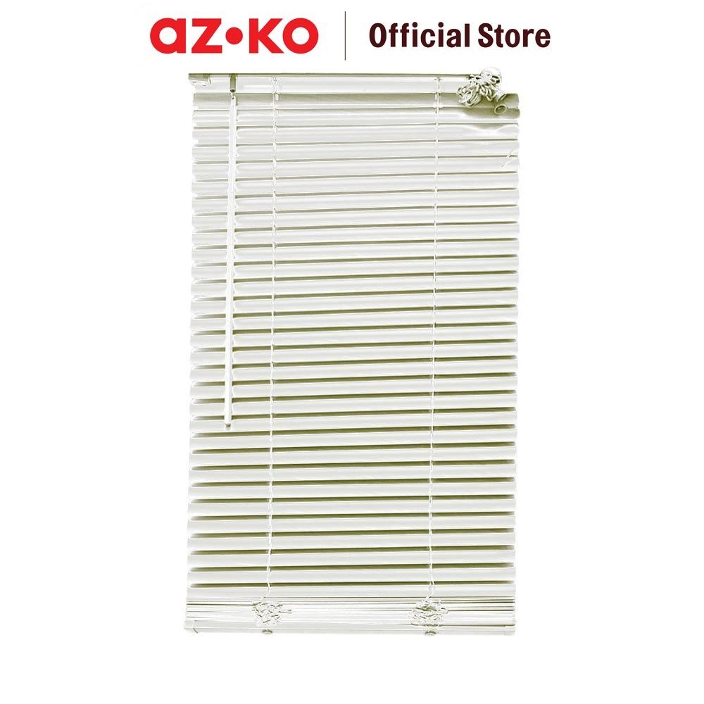 EstetikDecore AZKO Forhom 120x220 cm Venetian Blinds 25 Mm - Putih Dekorasi Interior Penutup Jendela