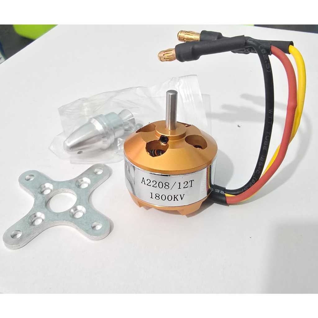 Brushless Motor A2208 1800KV Outrunner Motor Dinamo Drone RC Aircraft Pesawat gabus Aeromodeling