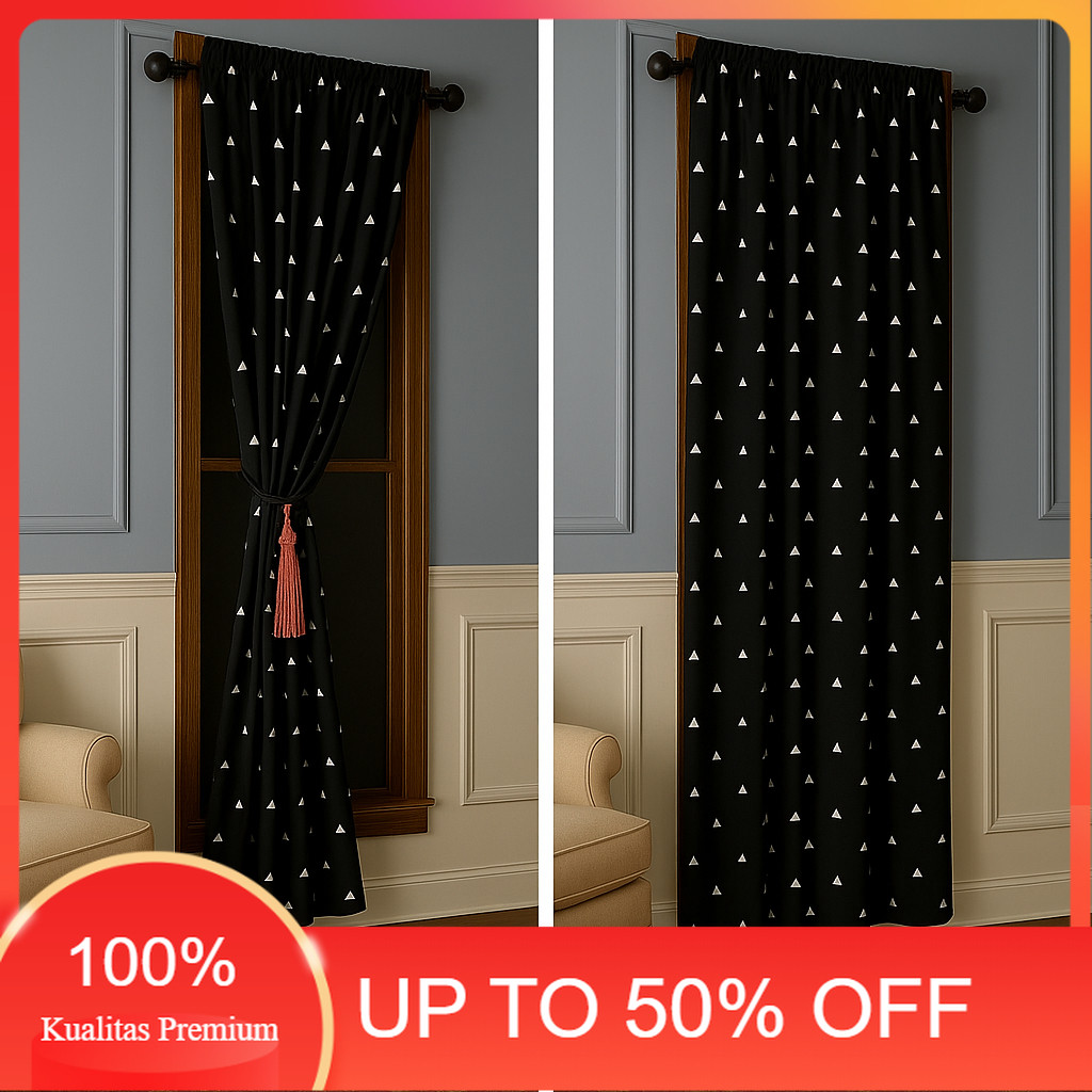 Beli 2 Lebih Murah Gorden Jendela Serut Pendek Minimalis Ukuran 80x160cm Terbaru Murah Diskon 50%