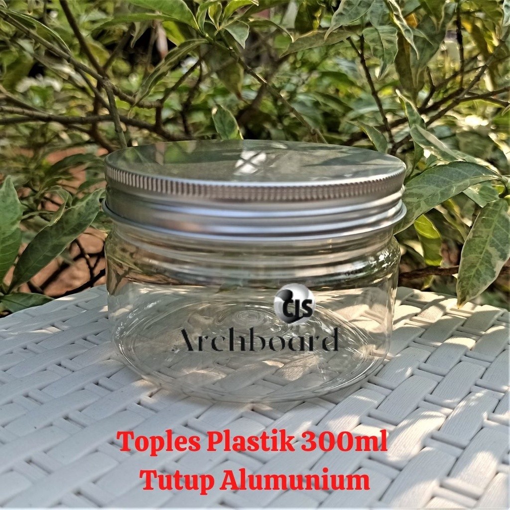 Toples Plastik 200 ml / Jar Silinder Tabung 0,2 liter Tutup Alumunium