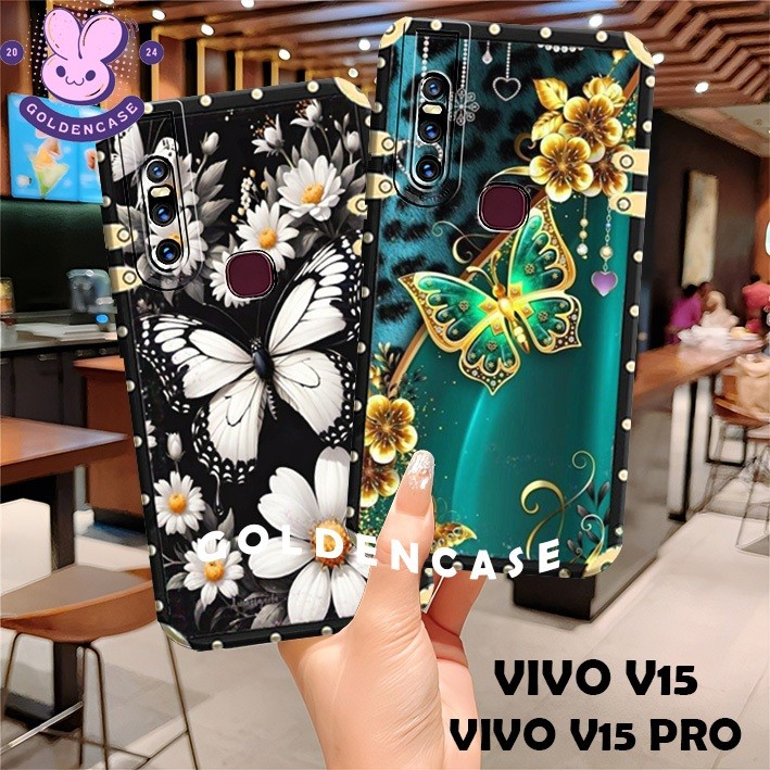 [7] Softcase untuk Vivo V15 / V15 Pro Terbaru motif butterfly bingkai case aesthetic case cewek case