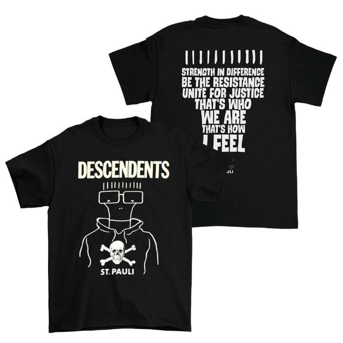 (COD) Kaos Band Descendents x ST Pauli " Strenght In Difference " - S, Hitam