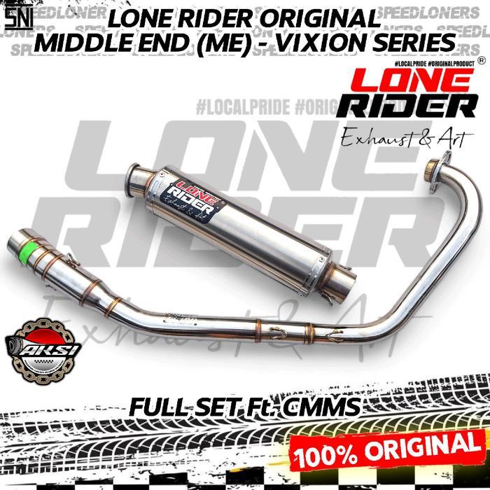 Knalpot Lone Rider Original Vixion Old NVL NVA Middle End ME Full System - ME + Cmms