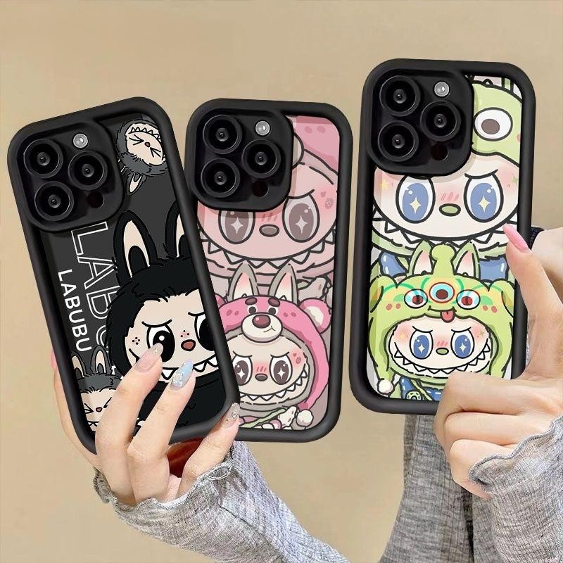 Samsung Galaxy Case Trendi Kartun Pop Mart Lucu Furry Family untuk Model Redmi Note 7 7 Pro 7s 8 8 2