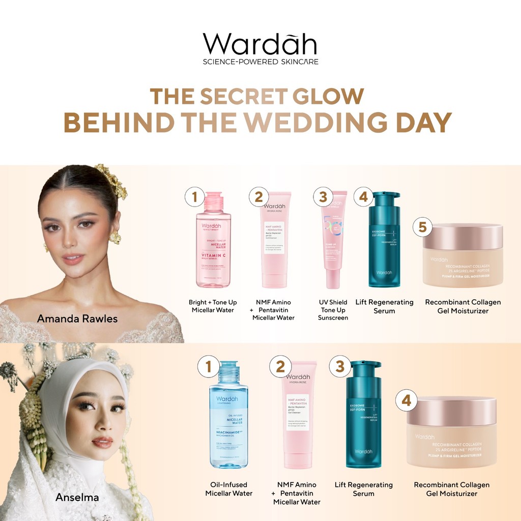 [Wardah Wedding Package] "The Key og Glowing Skin On Your Wedding Day" - 5D Blur Cloud Cushion, Glas