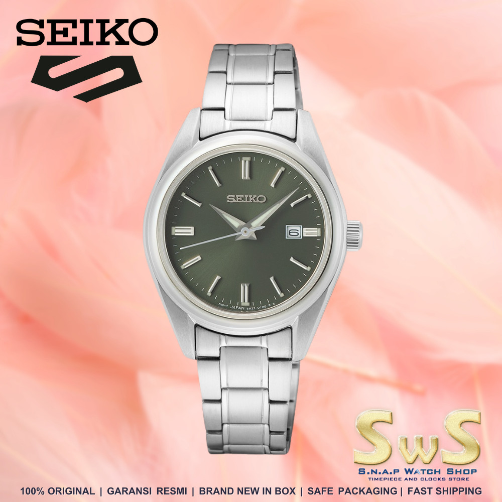 SEIKO SUR533 Seiko SUR533P1 Discover More Green Sapphire Crystal 30mm Original Garansi Resmi Jam Tan