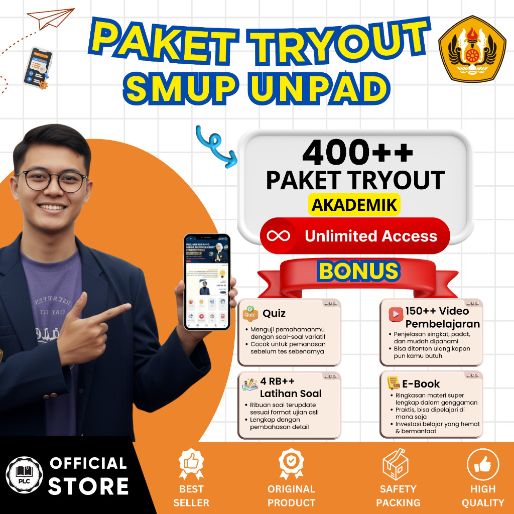 Tryout Online SMUP UNPAD 2026 E-Learning Aplikasi CAT CBT UNPAD 2026 + Pembahasan