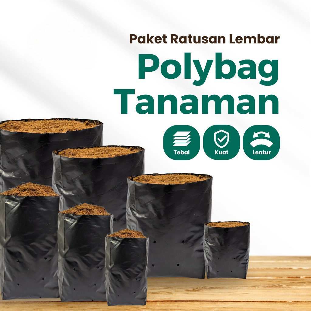 Paket Polybag Tanaman Tebal Isi Ratusan Polibag
