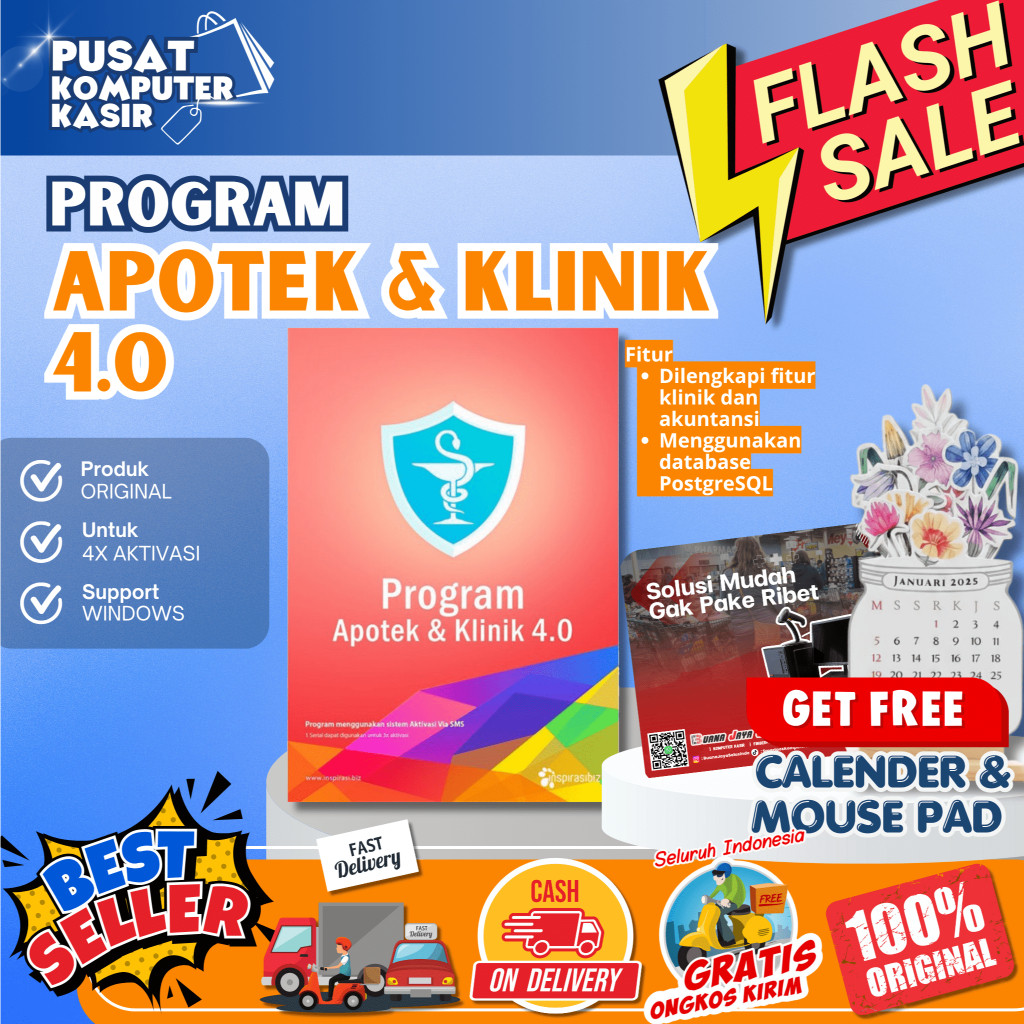 Program Apotek | Program Apotek dan Klinik | Program Apotek dan Klinik 4.0 | Program Kasir Apotek | 