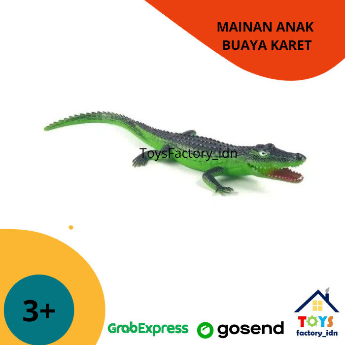 MAINAN ANAK MURAH BUAYA CIT CIT H38W DI PENCET BUNYI CIT CIT CROCODILE BUAYA KARET