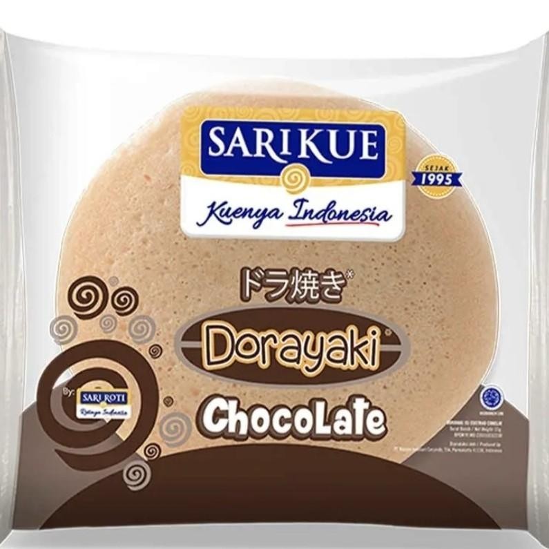 Sari Roti Dorayaki Kue isi Krim Rasa Coklat / Stroberi / Hokkaido Cheese / Choco peanut / Pandan / M
